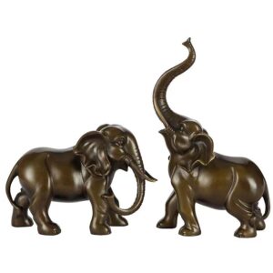 Bronze elephant statue