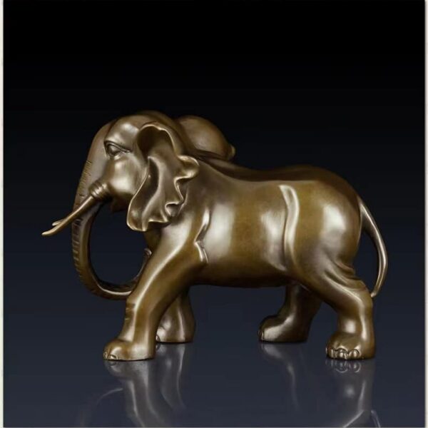 Bronze elephant statue