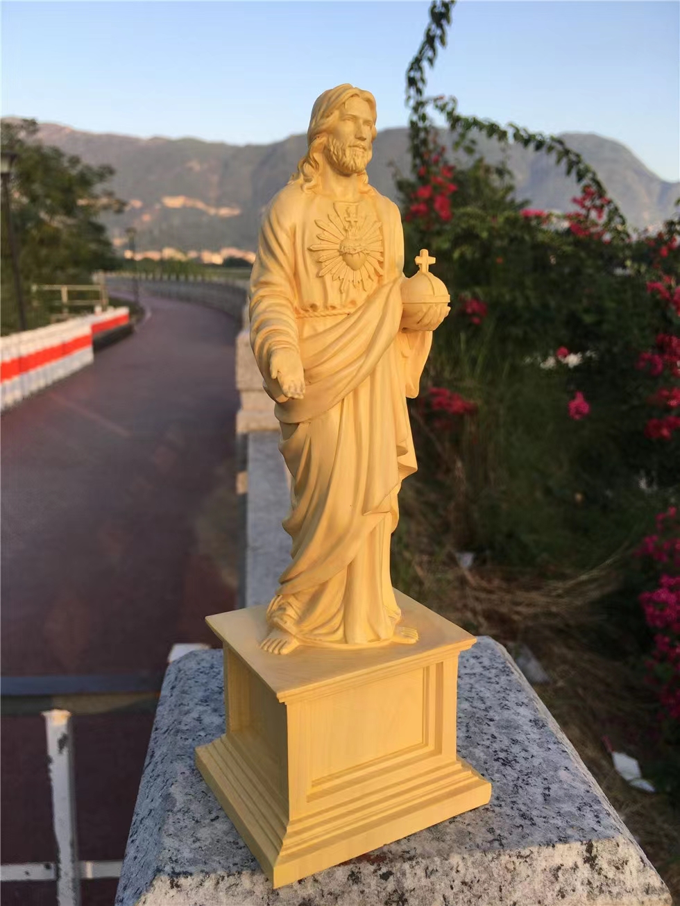 jesus wooden statue