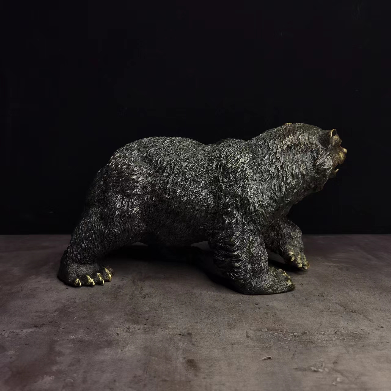 Brown bear statue