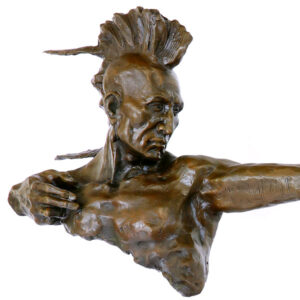 indian warrior statue