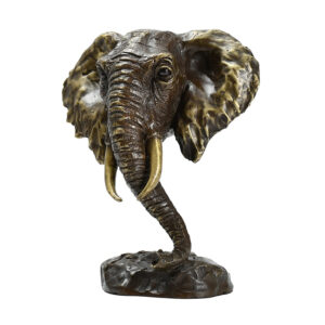 elephant head sculpture
