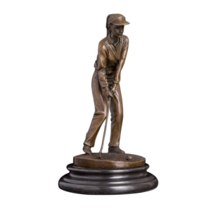 lady golfer statue