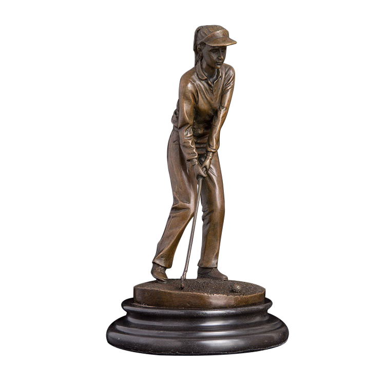 lady golfer statue