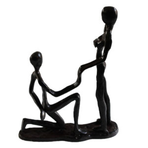 Metal Couple Sculpture