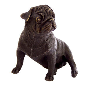 Bronze Pug Statue