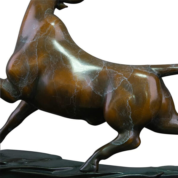 brass bull statue