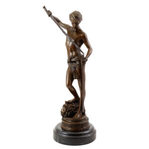 david and goliath bronze statue