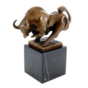 abstract bull sculpture