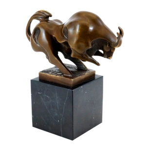 abstract bull sculpture