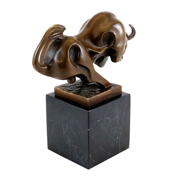 abstract bull sculpture