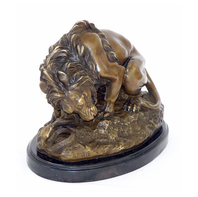 Lion and Snake Statue Lion and Snake Statue