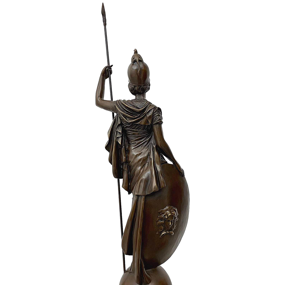 bronze athena statue