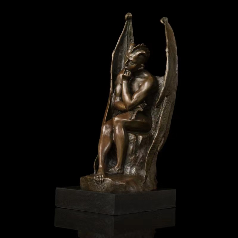 Fallen Lucifer Statue