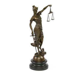 lady justice bronze statue
