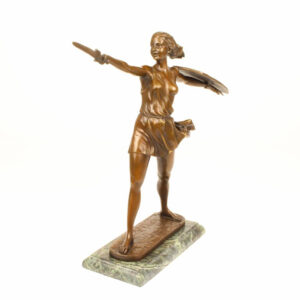 female warrior statues