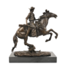 Cowboy on Horse Statue