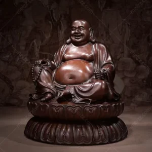 happy sitting buddha statue