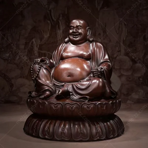 happy sitting buddha statue