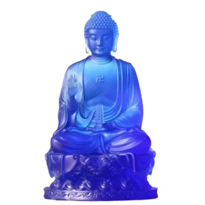 glass medicine buddha statue
