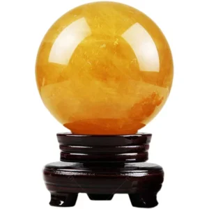 Orange Crystal Sphere