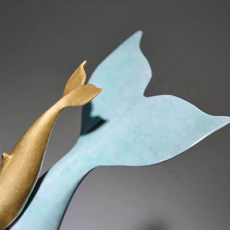 Bronze Whale Sculpture