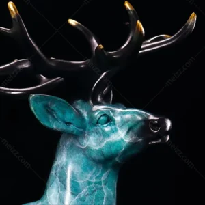 small deer statue