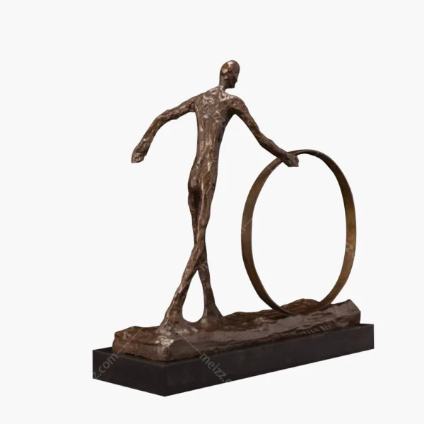 walking man statue