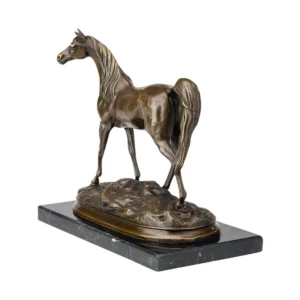 arabian horse bronze sculpture
