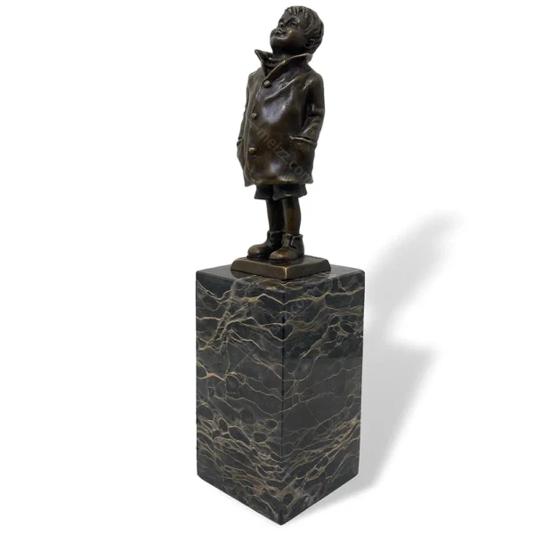 bronze boy figurine