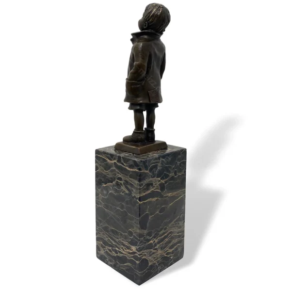 bronze boy figurine
