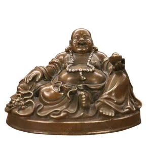 small laughing buddha statue