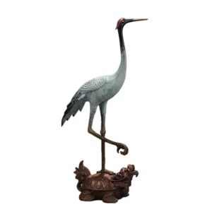 crane bird sculpture