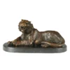 Bronze Sitting Tiger Statue
