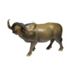 Brass Buffalo Statue