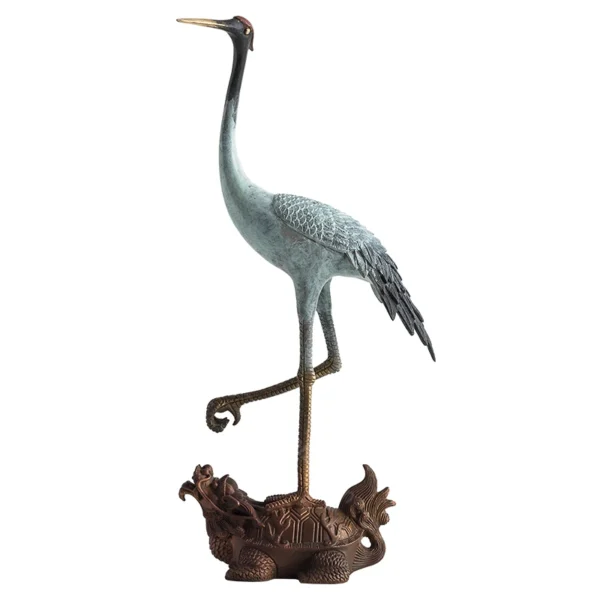 crane bird sculpture