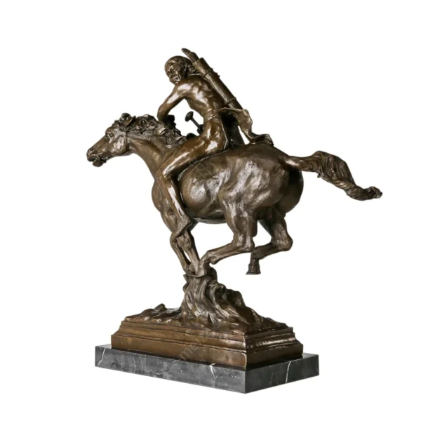indian riding horse statue