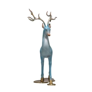bronze reindeer statue