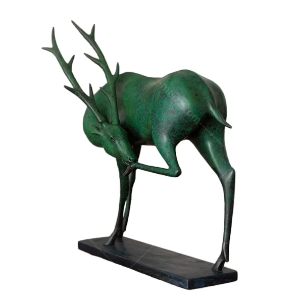 standing deer statue