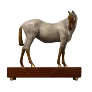 horse metal art sculpture