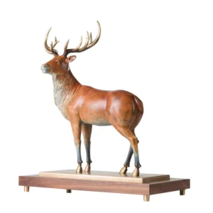 bronze stag sculpture