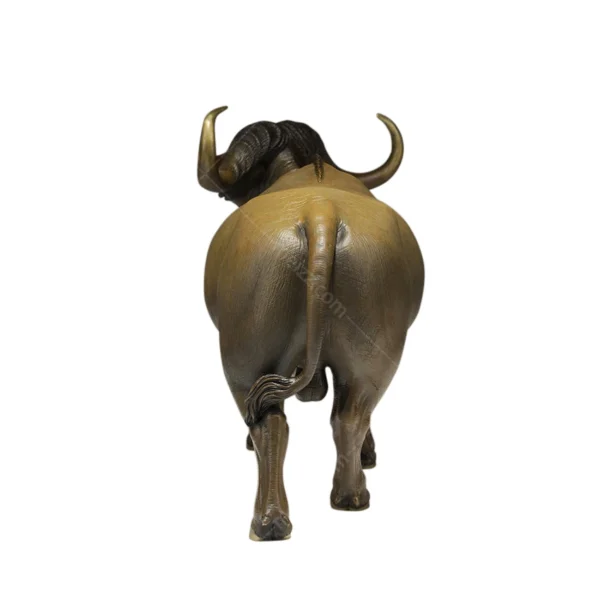 brass buffalo statue