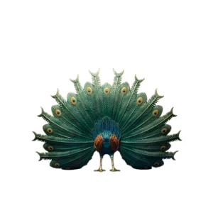 peacock statue indoor