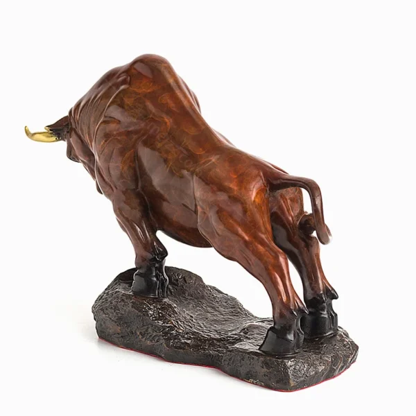 raging bull sculpture