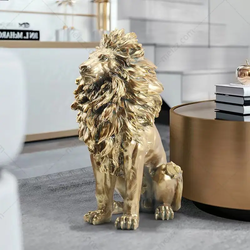 Sitting Lion Sculpture
