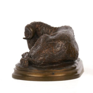 bronze ram sculpture