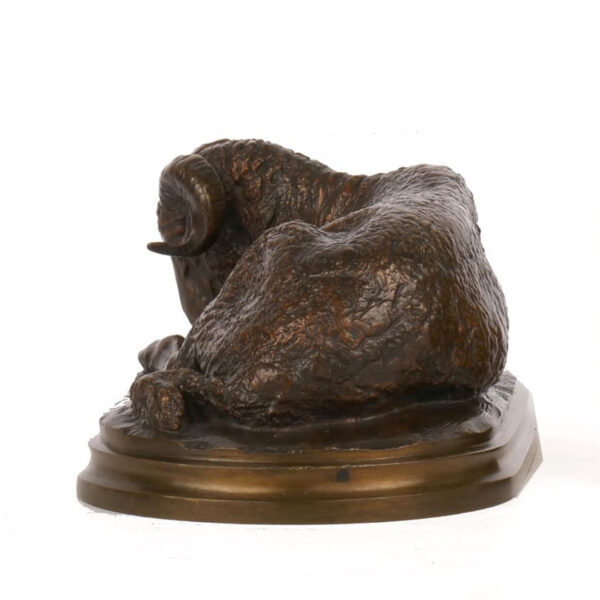 bronze ram sculpture