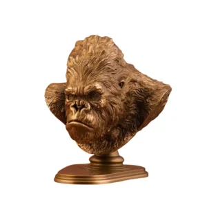 gorilla bust sculpture