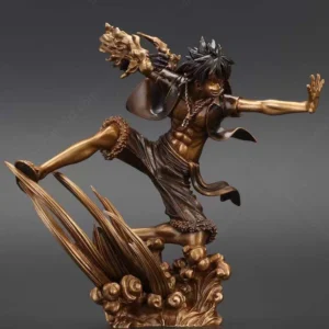 bronze luffy statue