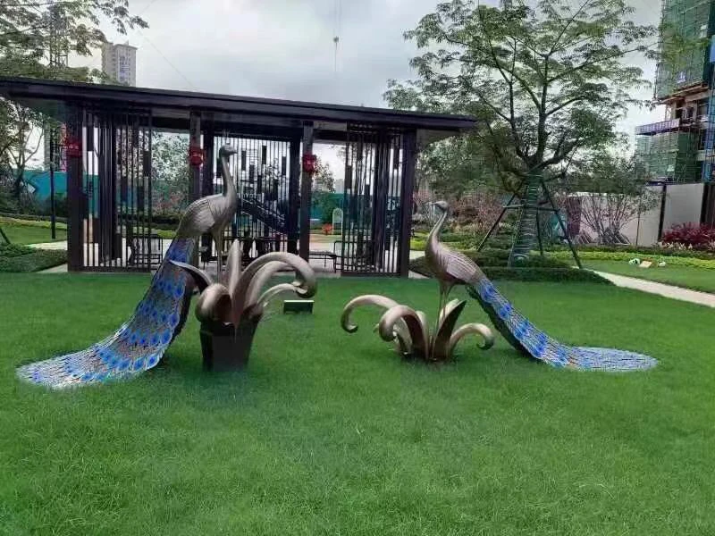 Peacock Garden Sculpture